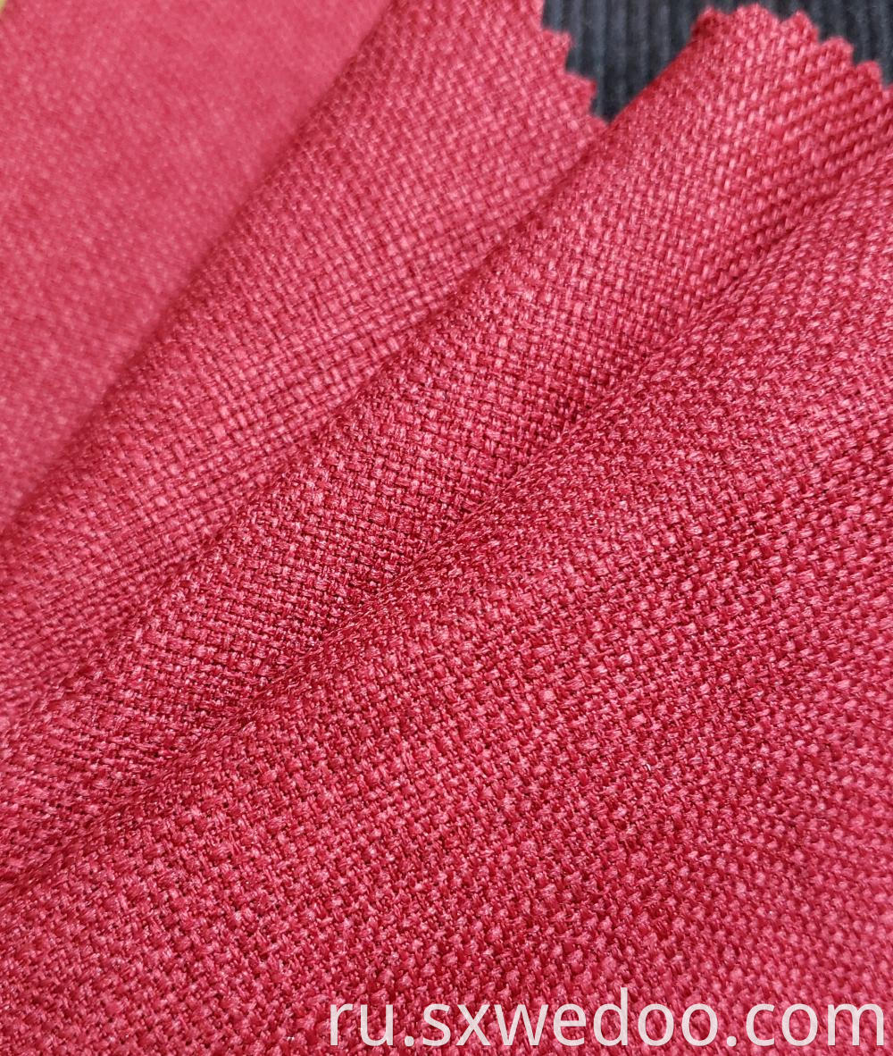 Red Linen Fabric